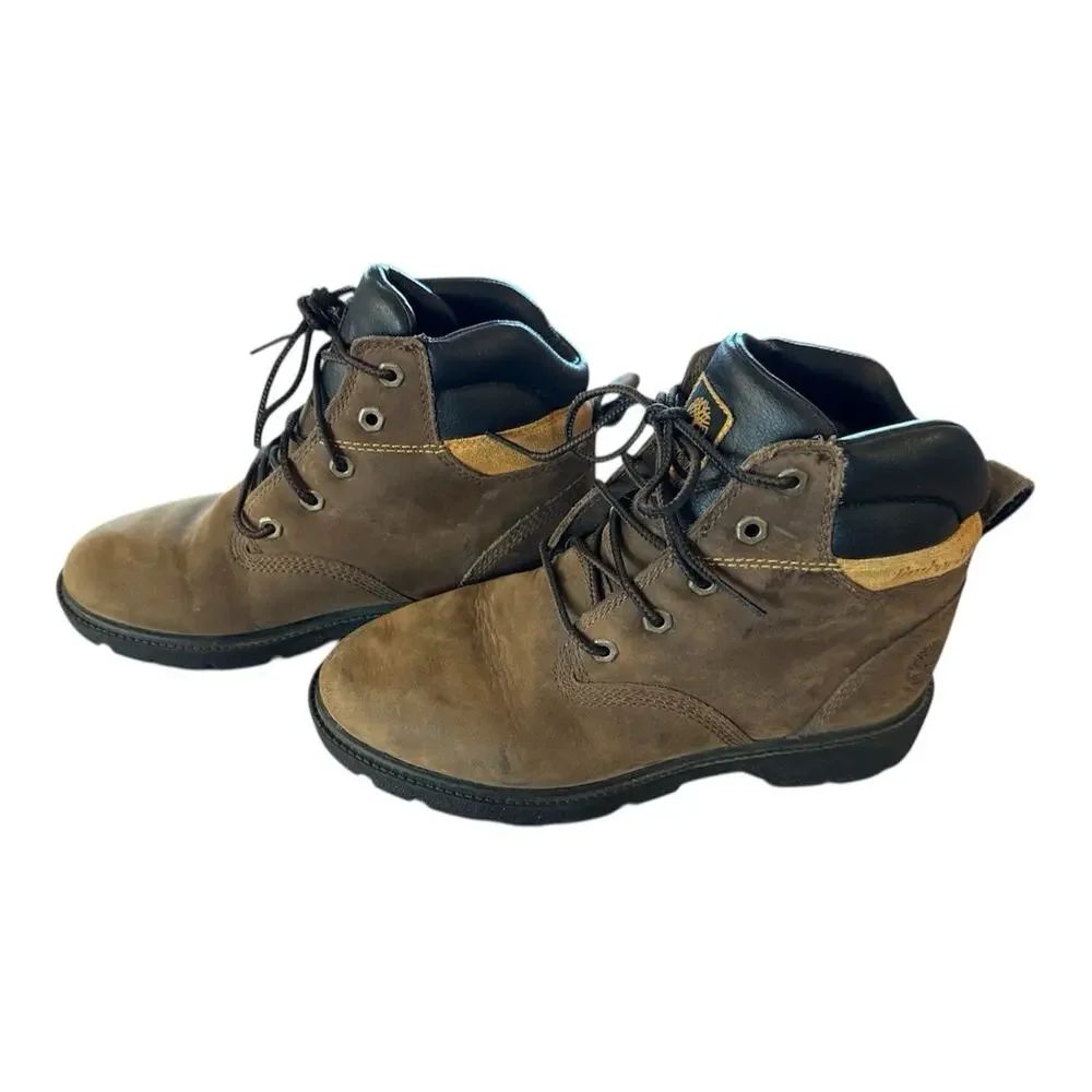 Timberland Junior Leavitt Lace Boot Brown Medium Brown, Youth size 2